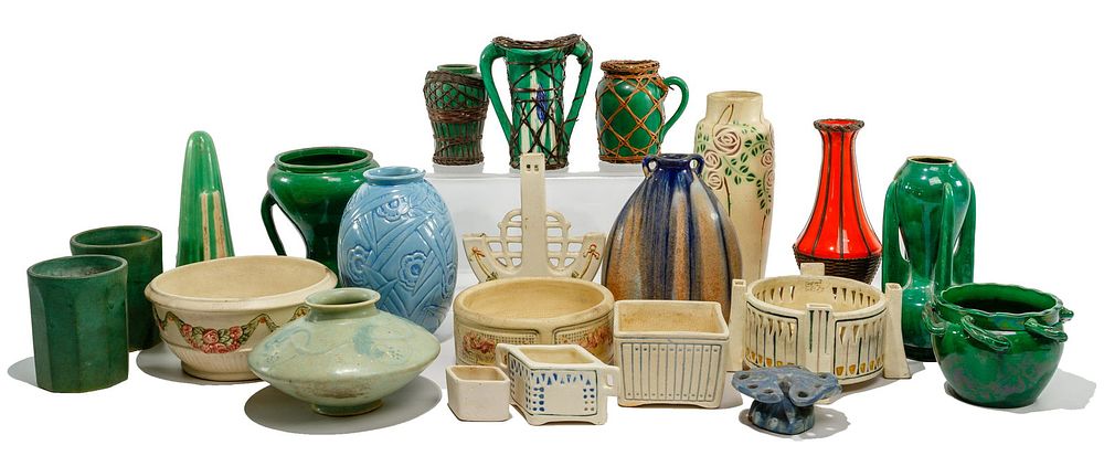 Lot 287: Weller and Awaji Pottery Assortment
