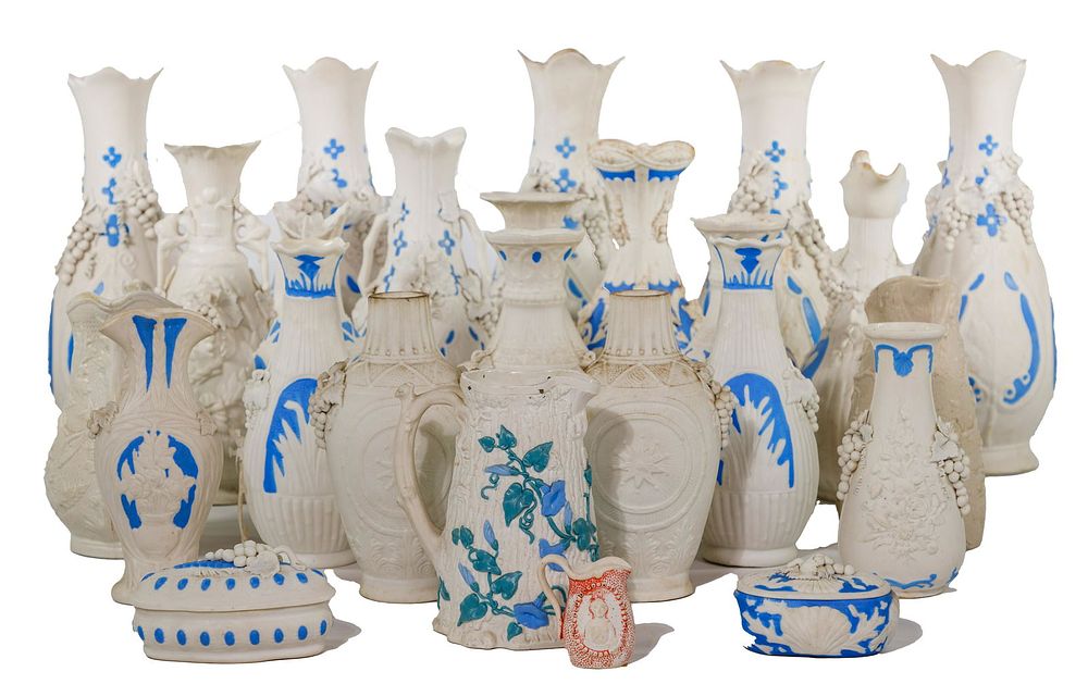Lot 310: Parian Tableware Assortment