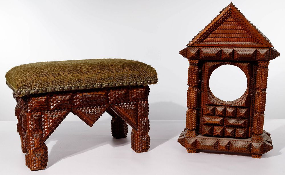 Lot 344: Tramp Art Assortment
