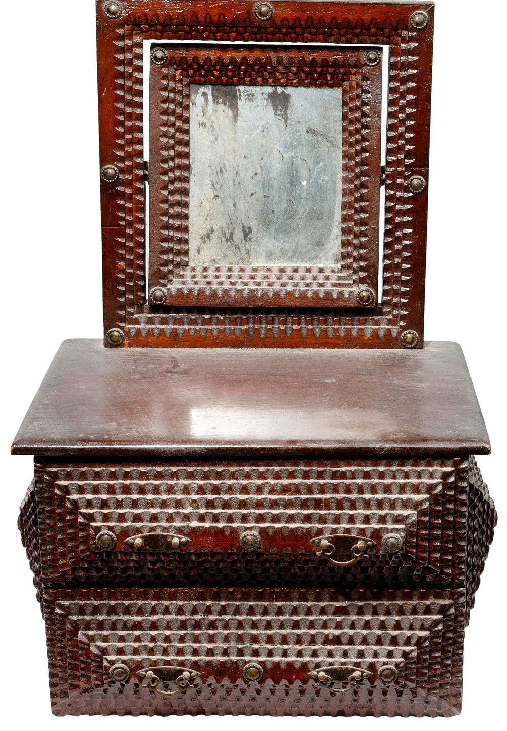 Lot 370: Tramp Art Child-Size Vanity