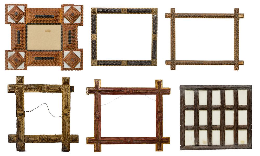 Lot 378: Tramp Art Frame Assortment