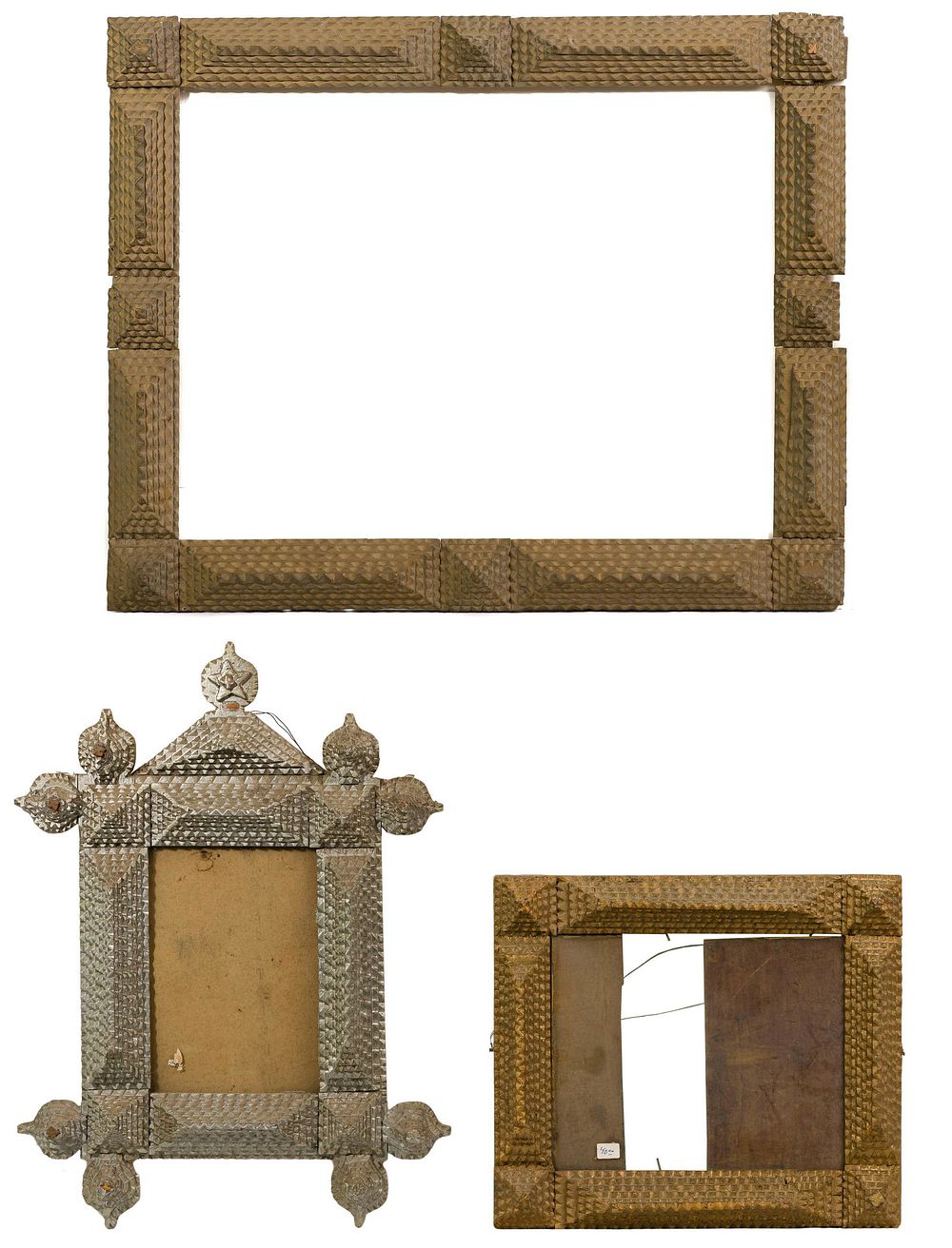 Lot 380: Tramp Art Frame Assortment