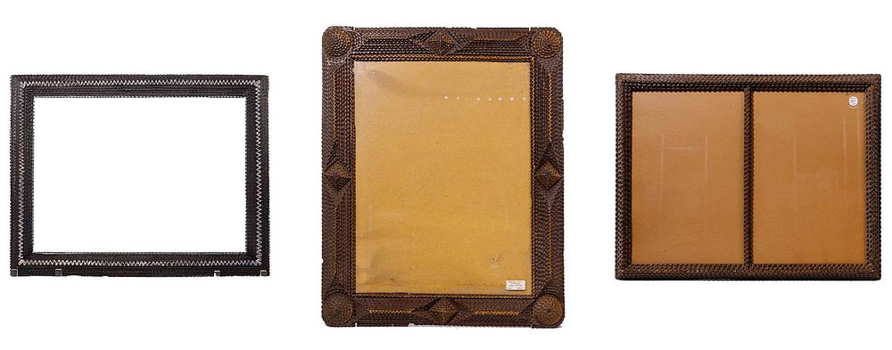 Lot 385: Tramp Art Frame Assortment