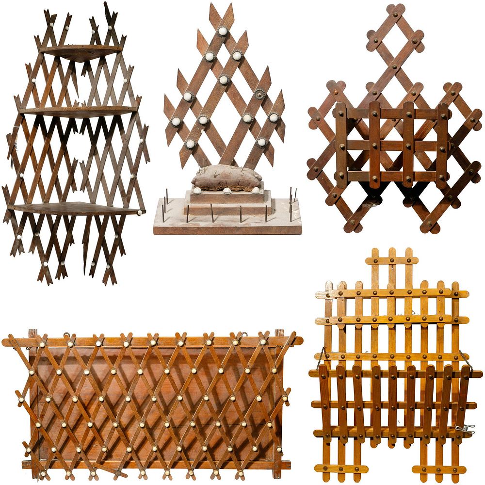 Lot 405: Tramp Art Wall Shelf Assortment