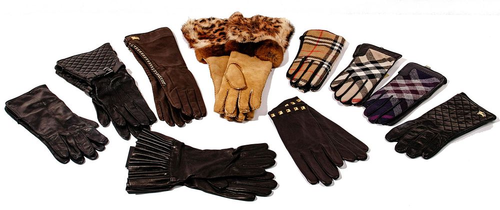 Lot 423: Burberry and Designer Glove Assortment