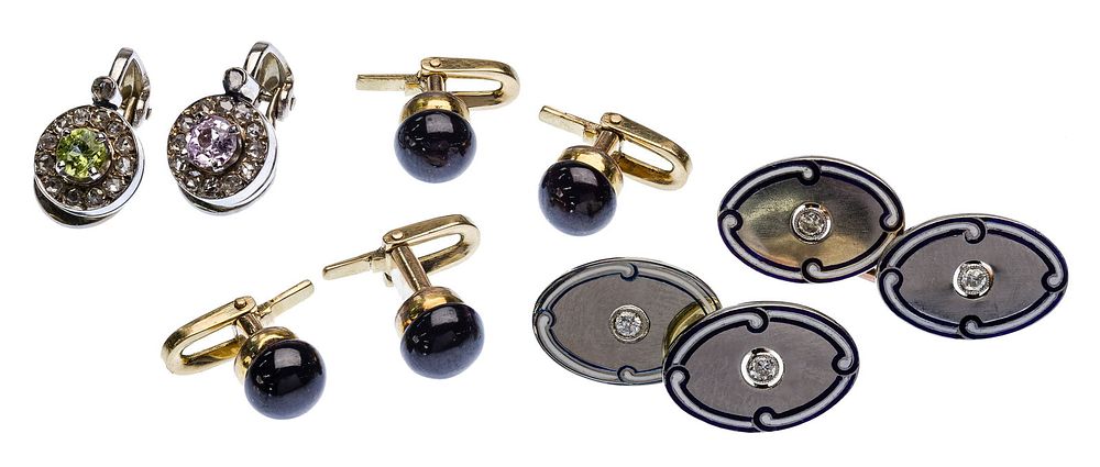 Lot 461: 14k Gold, Semi-Precious Gemstone and Diamond Jewelry