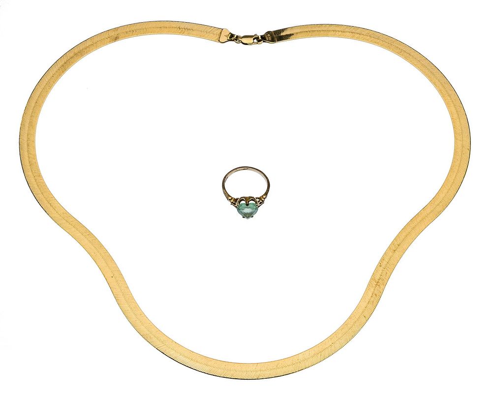 Lot 463: 10k Yellow Gold Jewelry Assortment