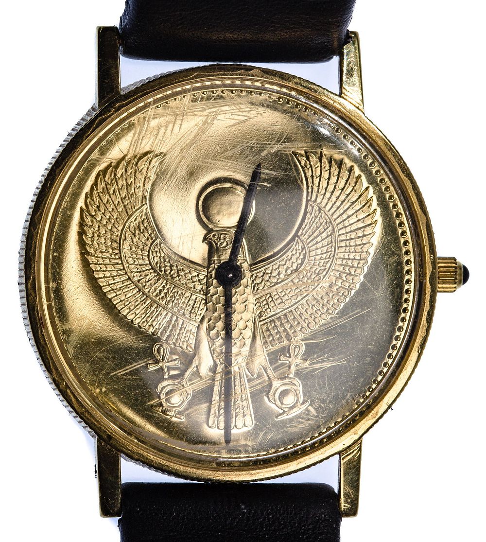 Lot 477: 18k Yellow Gold Case Wrist Watch