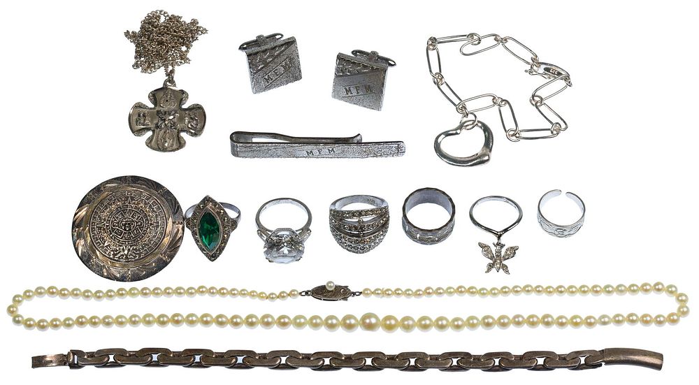 Lot 483: Sterling Silver Jewelry Assortment