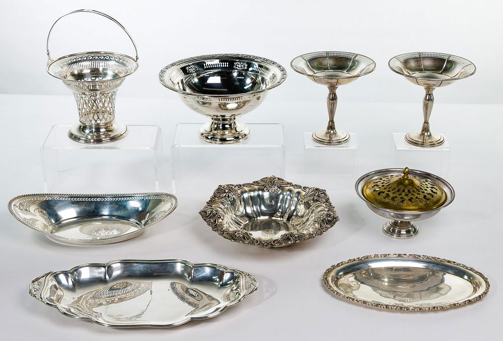 Lot 499: Sterling Silver Object Assortment