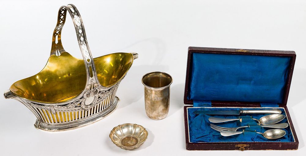 Lot 502: European Silver (800) Flatware and Hollowware