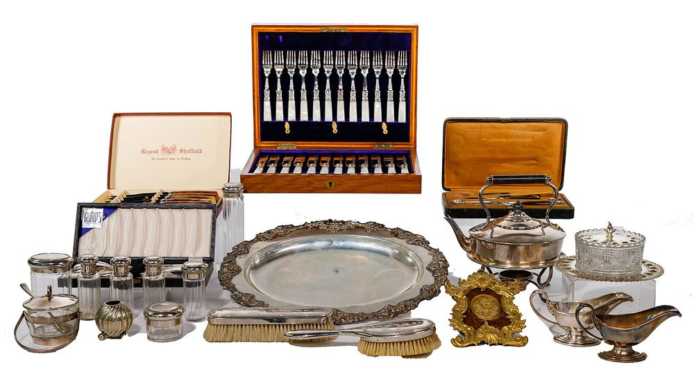 Lot 511: Christofle Silverplate Utensil Assortment
