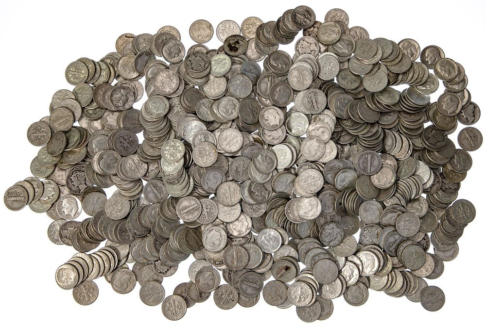 Lot 515: Mercury and Roosevelt 10c Assortment