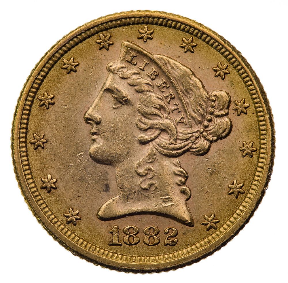 Lot 519: 1882 Liberty $5 Gold AU Details