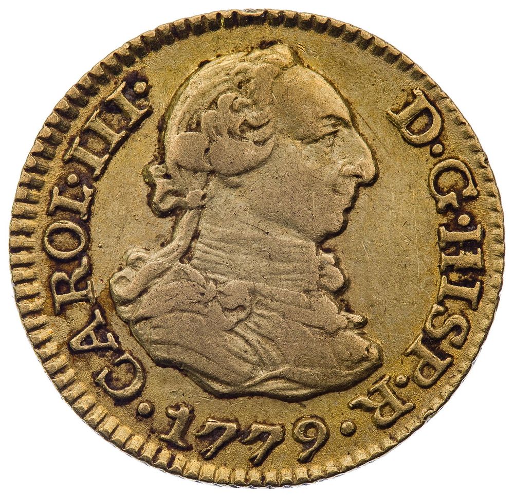 Lot 527: Spain: 1779 1/2 Escudo Gold Doubloon