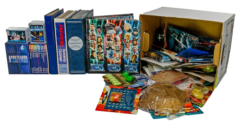 Lot 174: Dr. Who Trading Card and Collectible Assortment