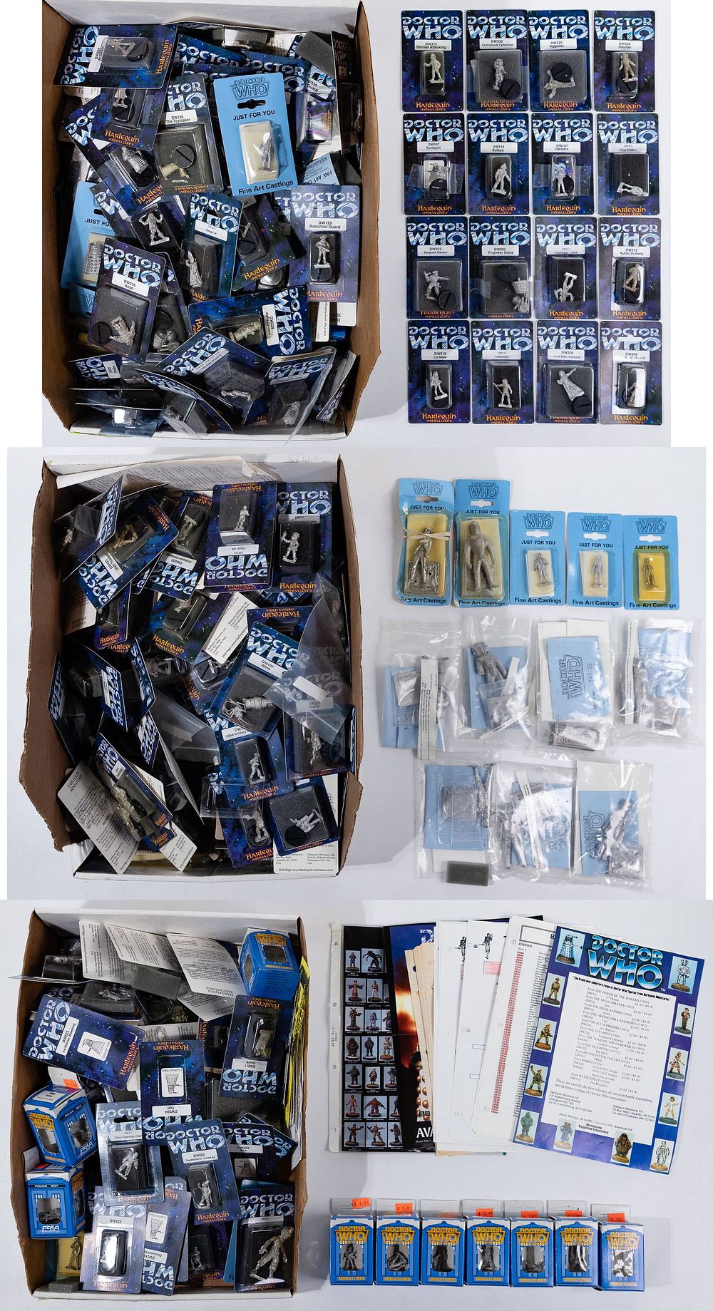 Lot 177: Dr. Who Metal Harlequin Miniature Assortment