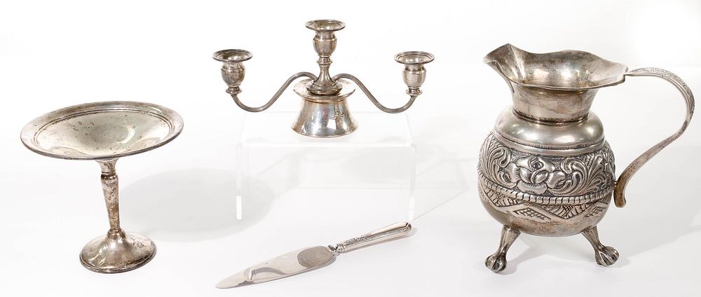 Lot 325: Sterling Silver Object Assortment
