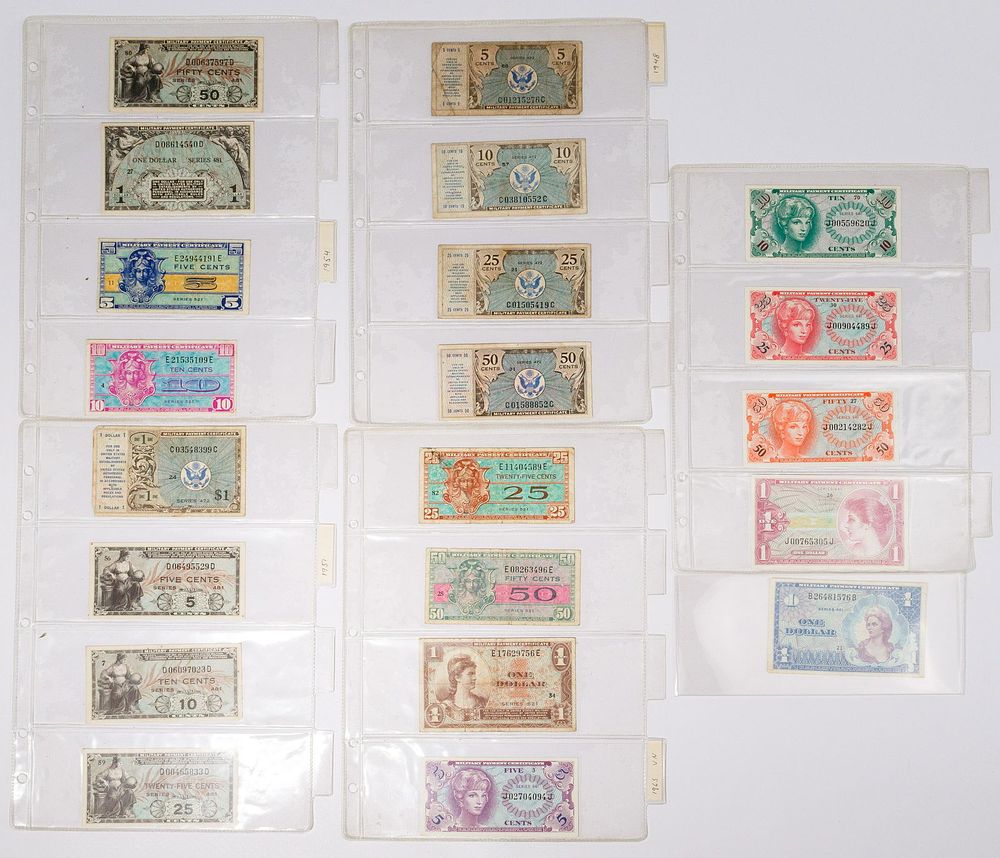 Lot 328: Military Payment Certificate Assortment