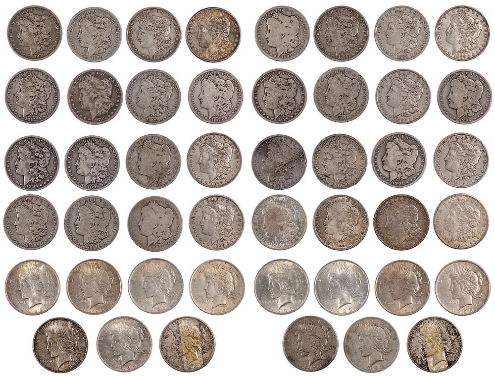 Lot 335: Morgan and Peace $1 Assortment