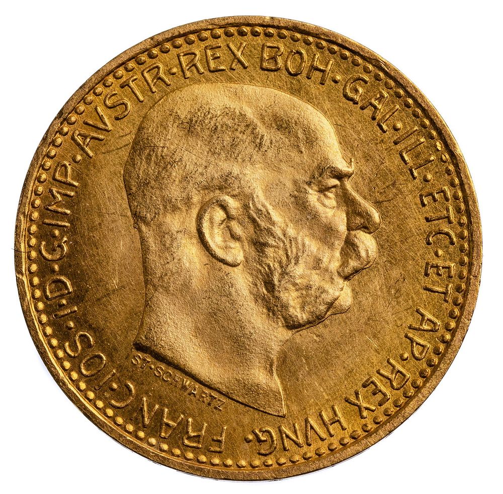 Lot 340: Austrian: 1912 10 Corona Gold Coin (Restrike)