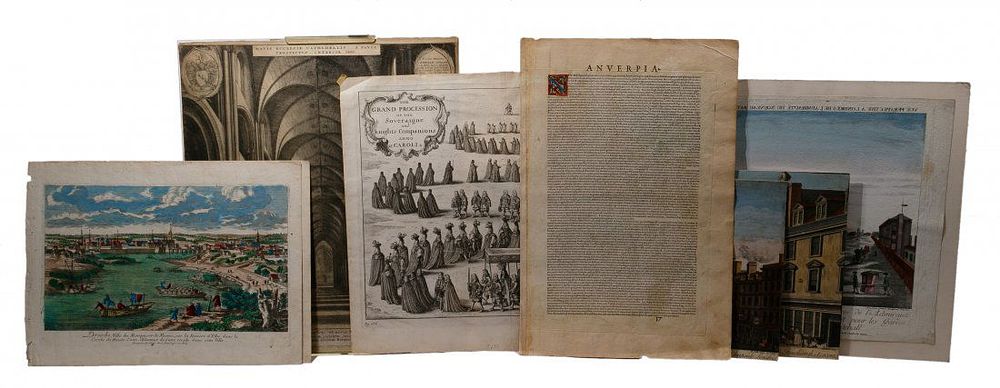 Lot 161: 17th to 18th Century Print Assortment