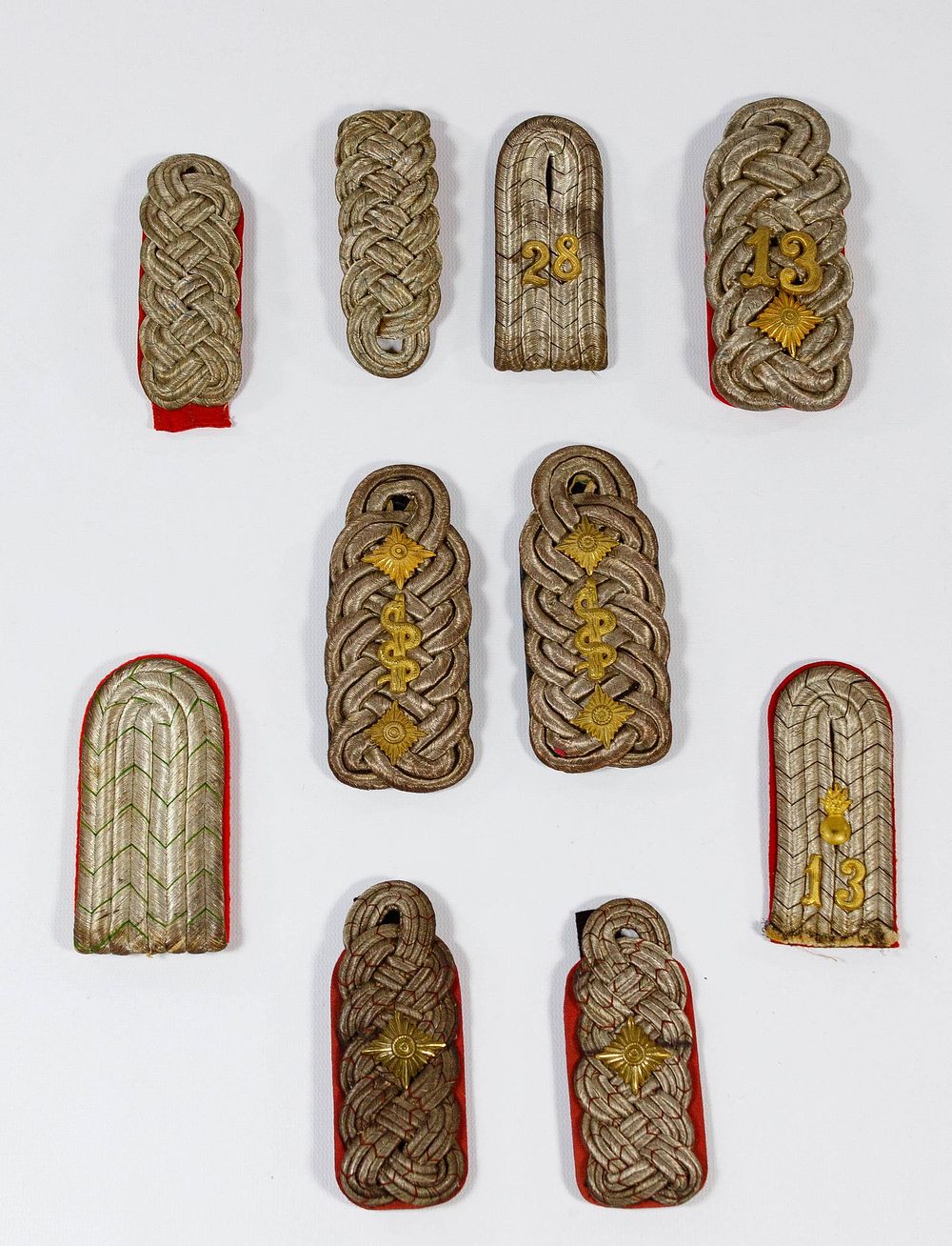 Lot 183: World War I European Epaulet Assortment