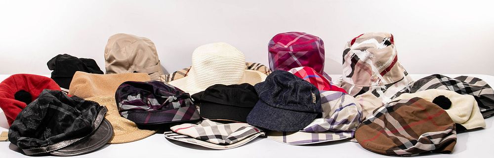 Lot 218: Burberry Hat Assortment