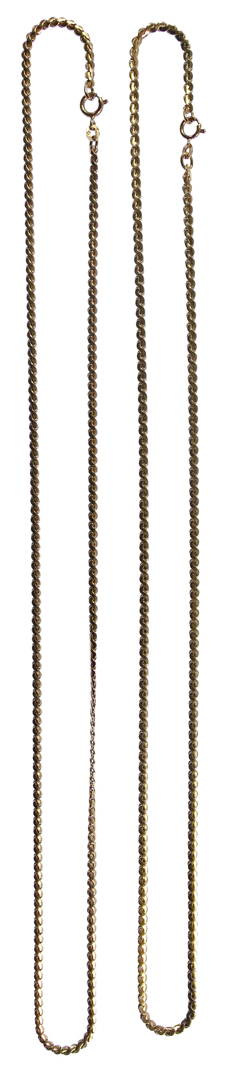 Lot 273: 18k Yellow Gold Necklace Assortment