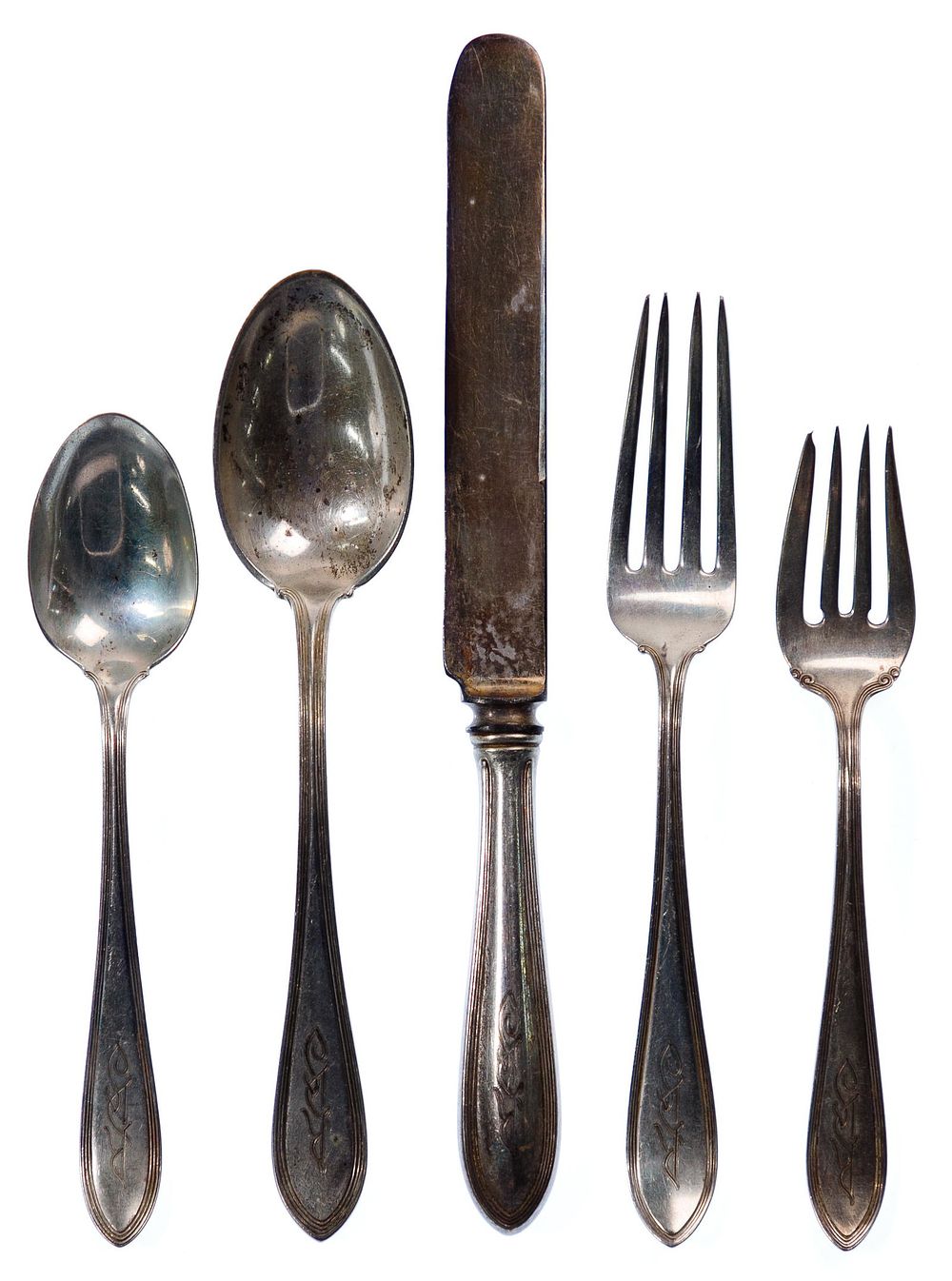 Lot 476: Frank Smith 'Pilgrim' Sterling Silver Flatware Service