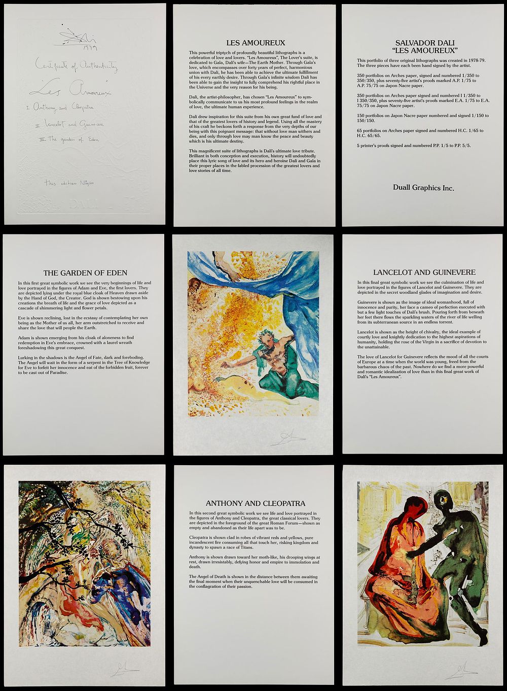 Lot 213: Salvador Dali (Spanish, 1904-1989) â€œLes Amoureux”