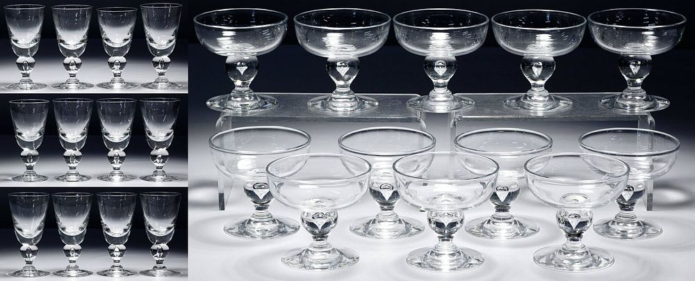 Lot 276: Steuben Baluster Crystal Assortment
