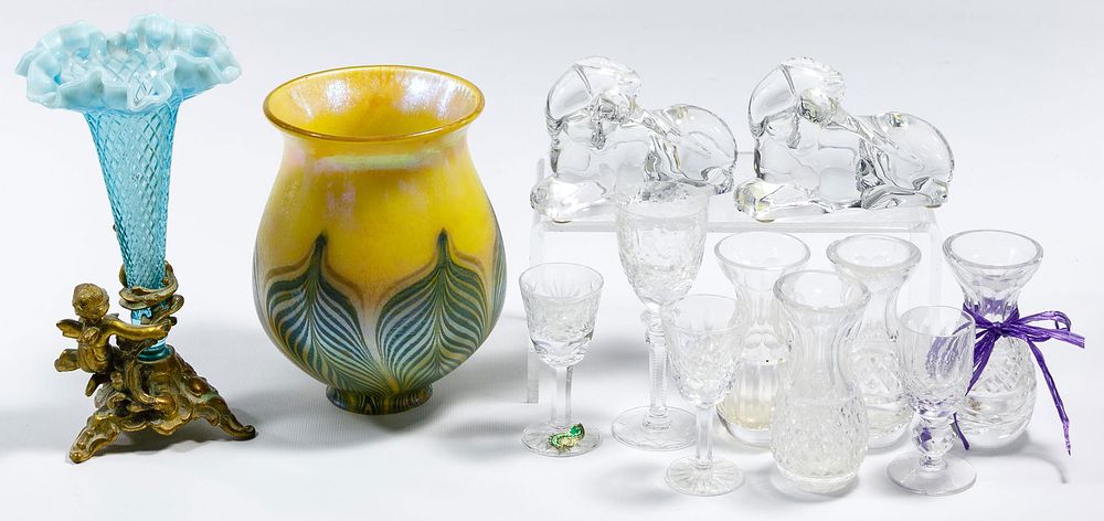 Lot 280: Baccarat, Waterford and Art Glass Assortment
