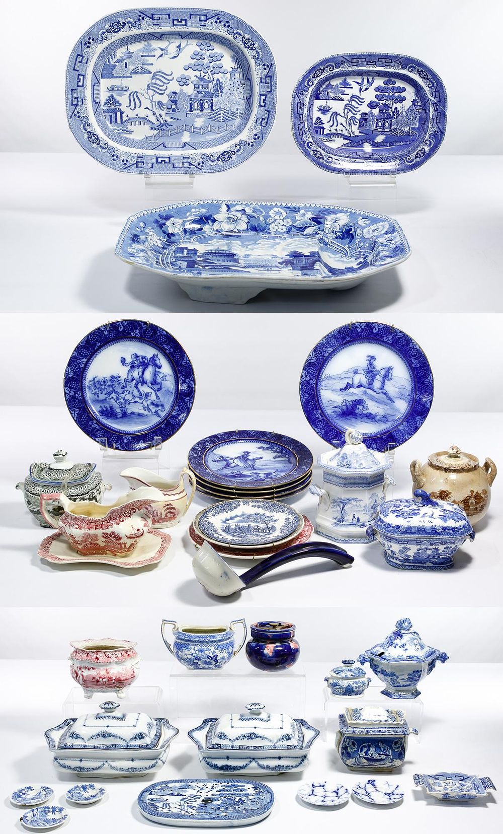 Lot 290: Porcelain Transferware Assortment