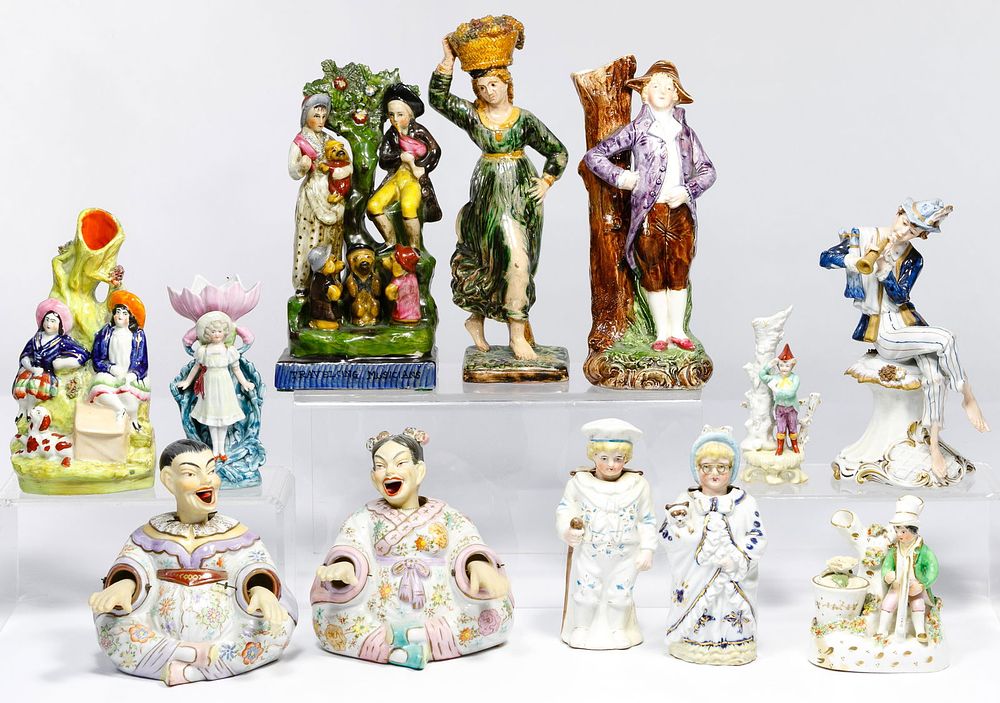 Lot 308: Spill Vase and Figurine Assortment