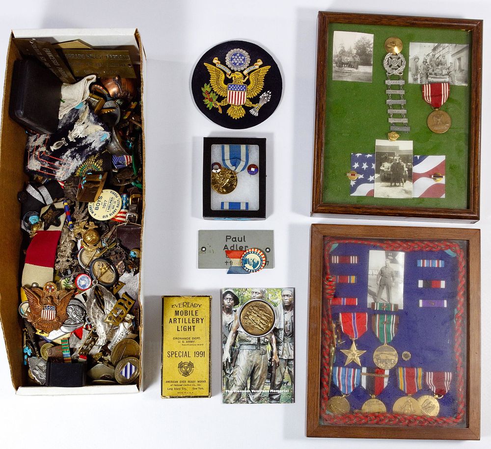 Lot 325: World War I American and British Patches and Military