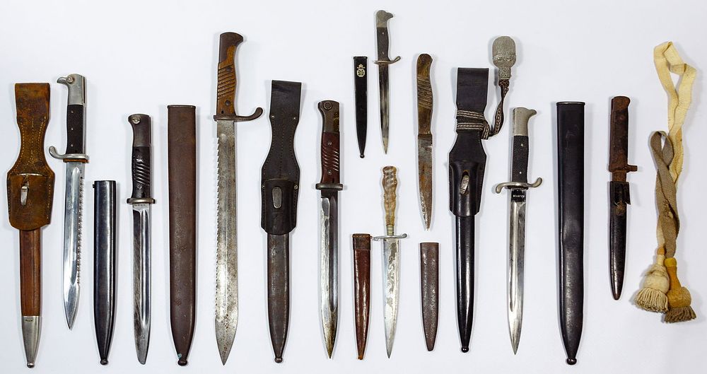 Lot 326: World War I and II Bayonet, Combat Knife and Dagger