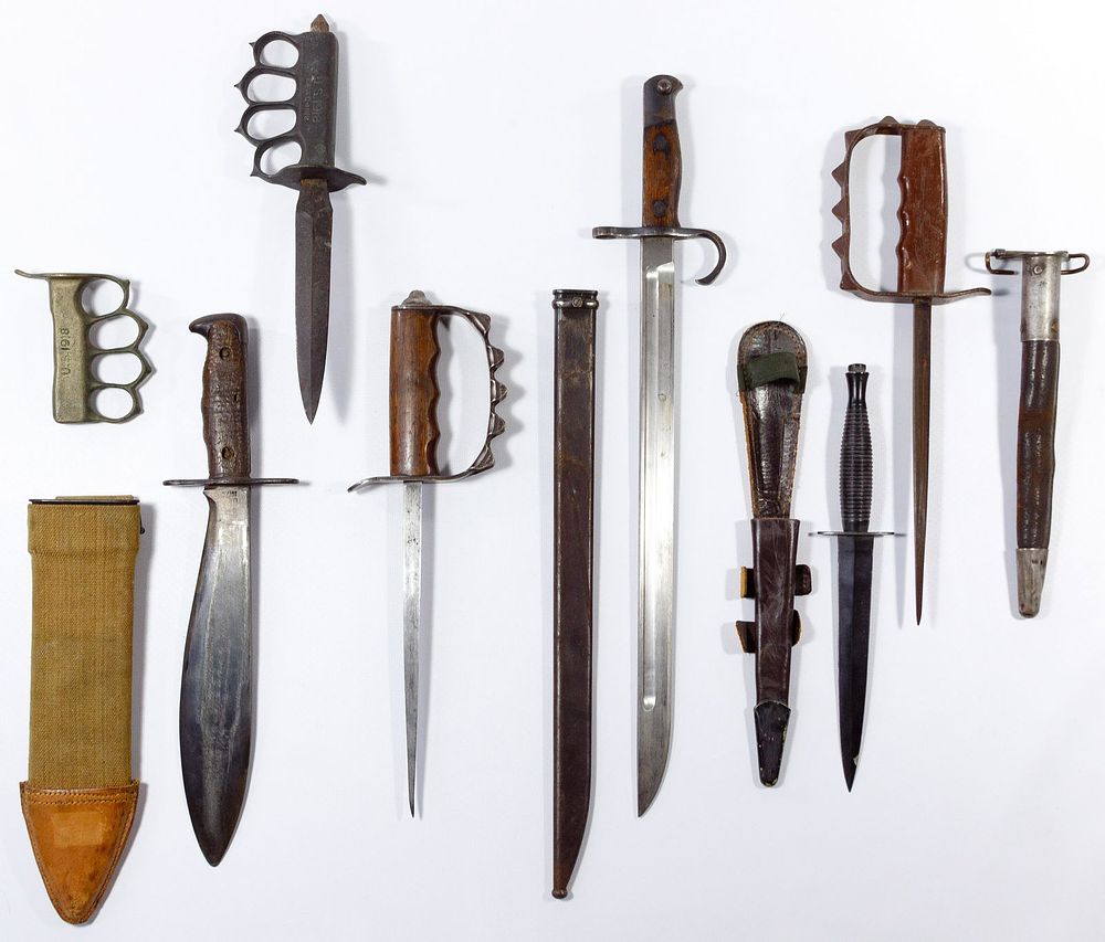 Lot 328: World War I and World War II Knife Assortment