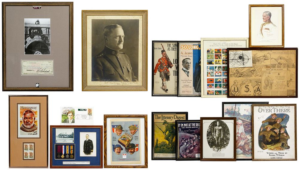 Lot 338: World War I Eddie Rickenbacker and General Pershing