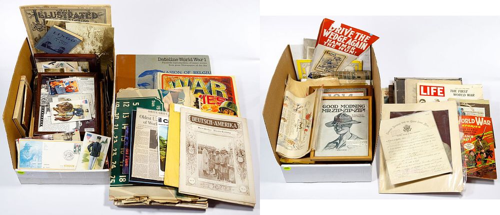 Lot 339: World War I Ephemera Assortment