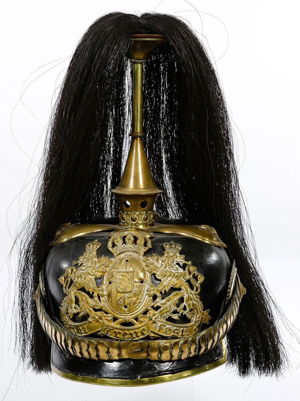 Lot 344: World War I German Bavarian Calvary Pickelhaube Helmet