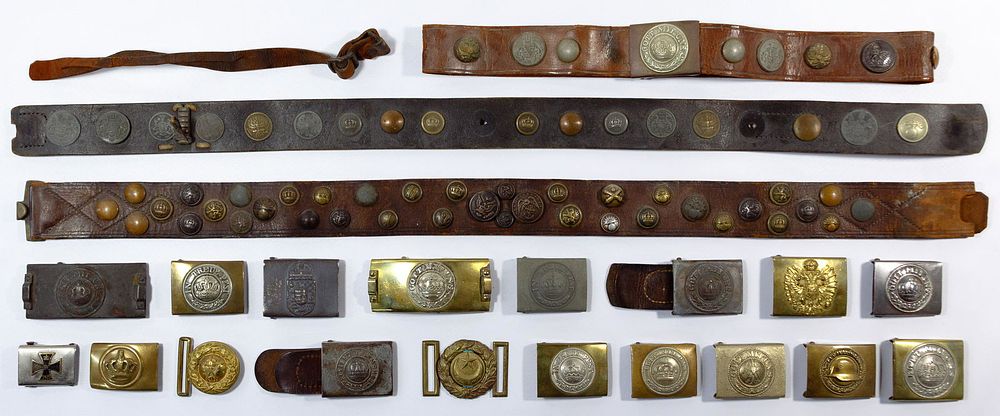 Lot 345: World War I German Buckle and Belt Assortment