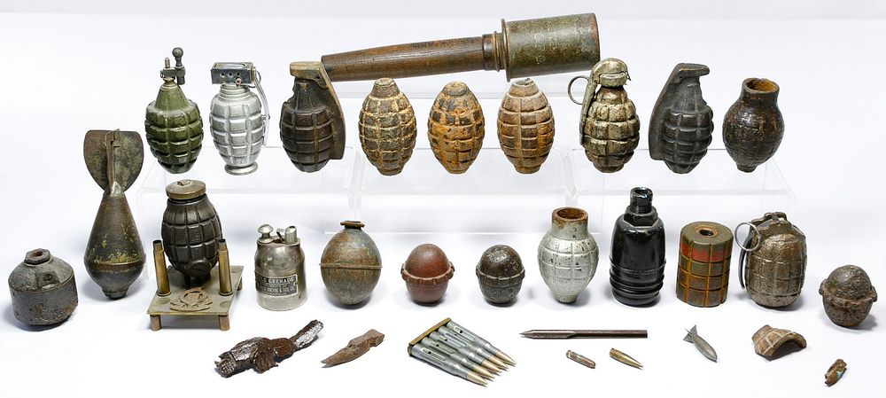 Lot 352: World War I Grenade Assortment