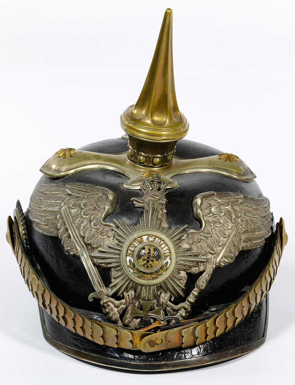 Lot 356: World War I Imperial Prussian Officers Pickelhaube
