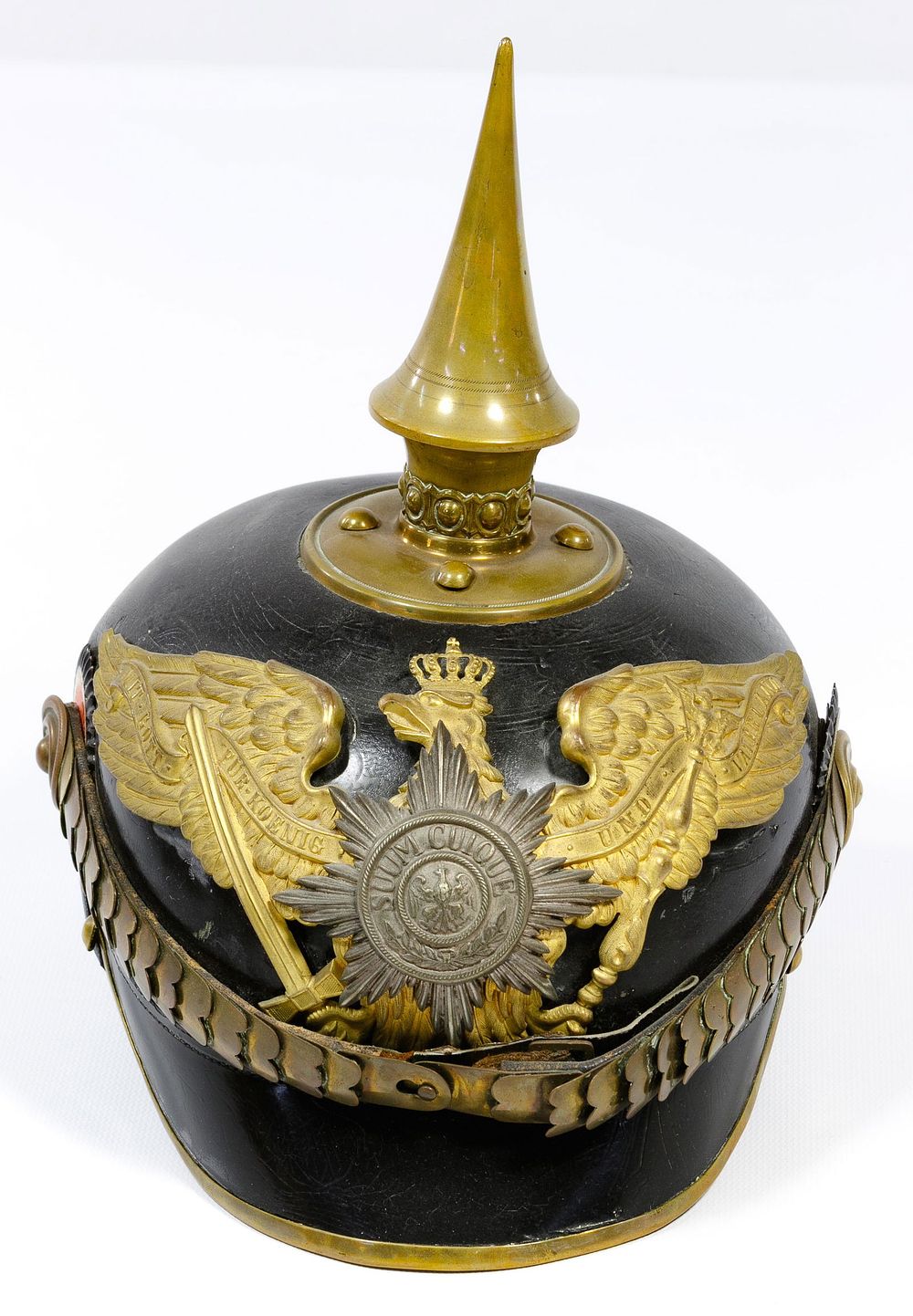 Lot 357: World War I Imperial Prussian Officers Pickelhaube