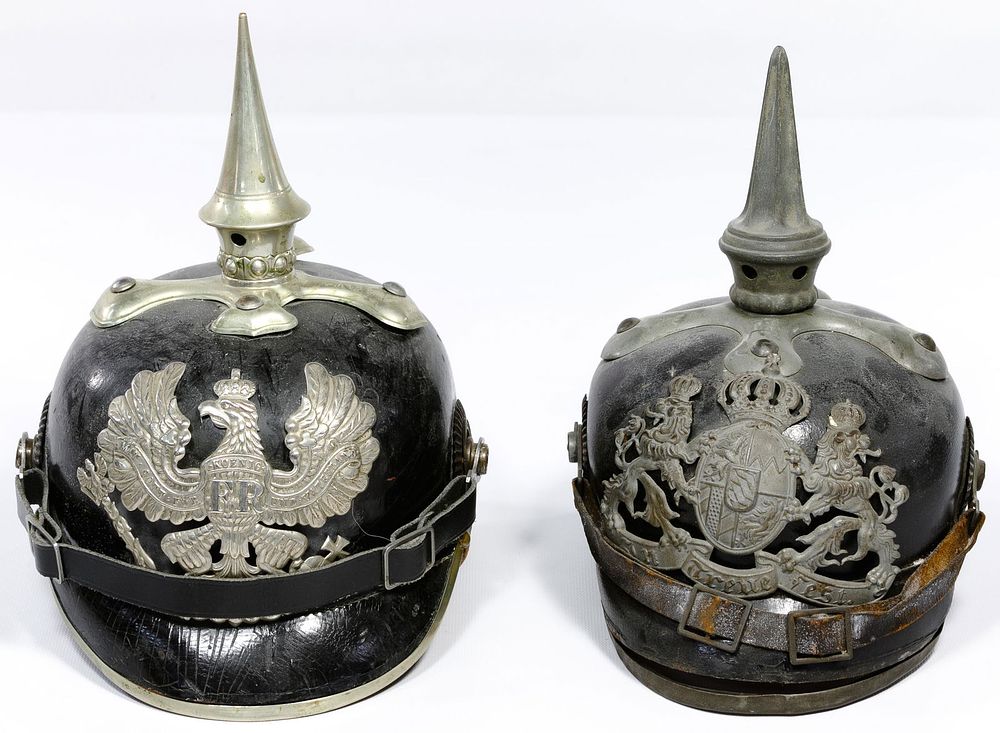 Lot 361: World War I Pickelhaube Helmets