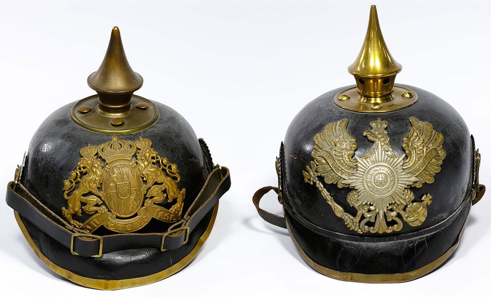 Lot 363: World War I Pickelhaube Helmets
