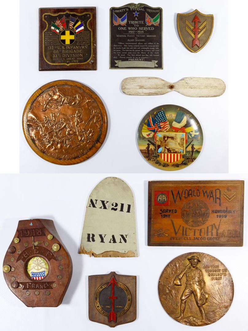 Lot 367: World War I Plaques