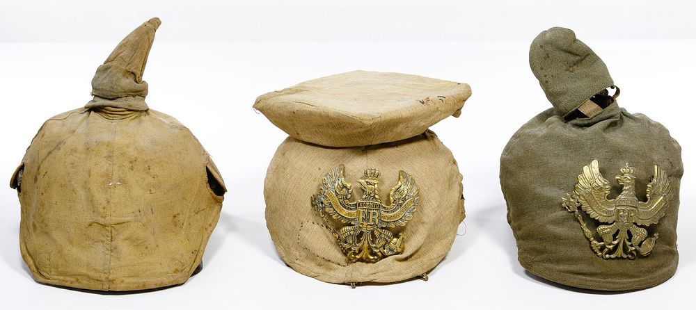 Lot 371: World War I Prussian Pickelhaube Combat Cover