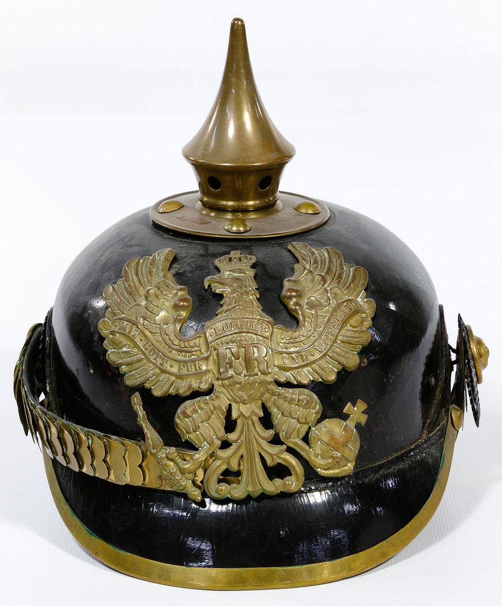 Lot 373: World War I Prussian Pickelhaube Spiked Helmet